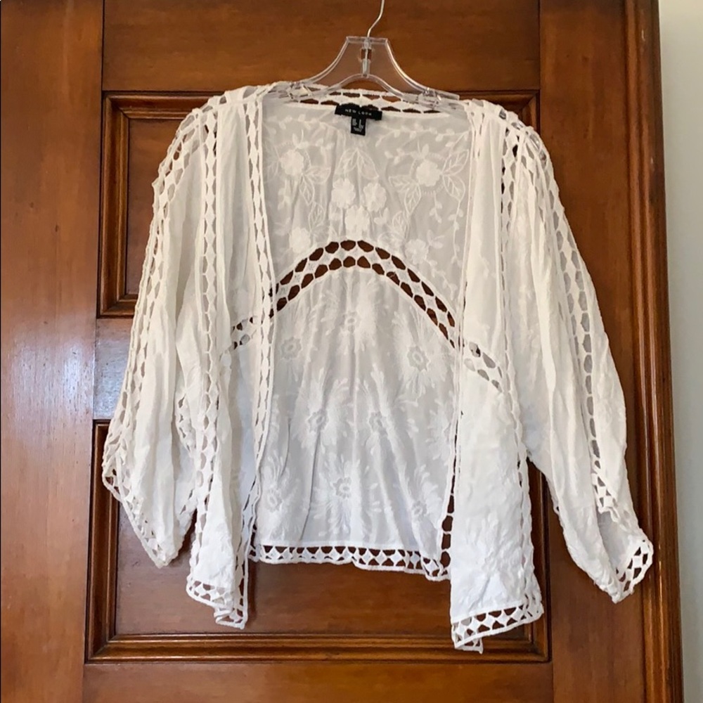 New Look - White Lace Cardigan